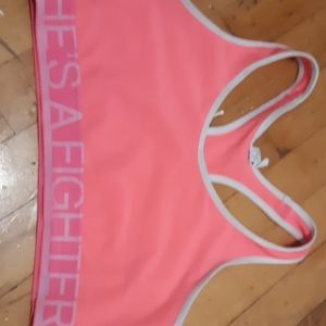 Under armour, breast cancer awareness, sports bra